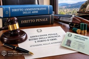 Assoluzione penale, ritiro della denuncia e porto d’armi: attenzione..!, nulla è automatico
